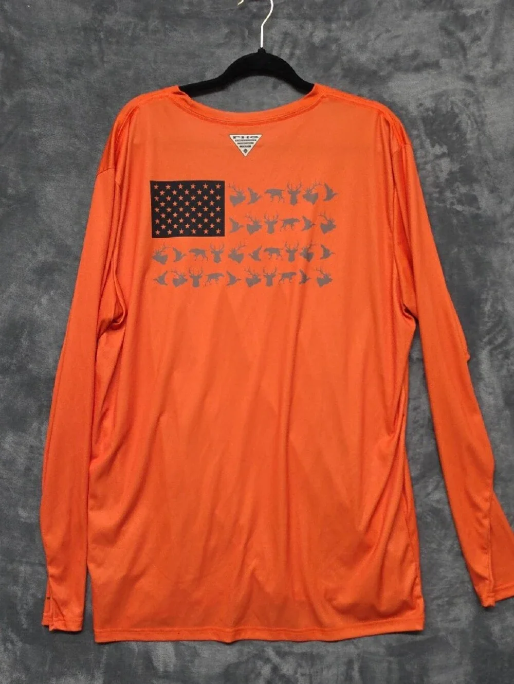 Columbia Long-Sleeve Performance Shirt - Bright Orange - Picture 3 of 5